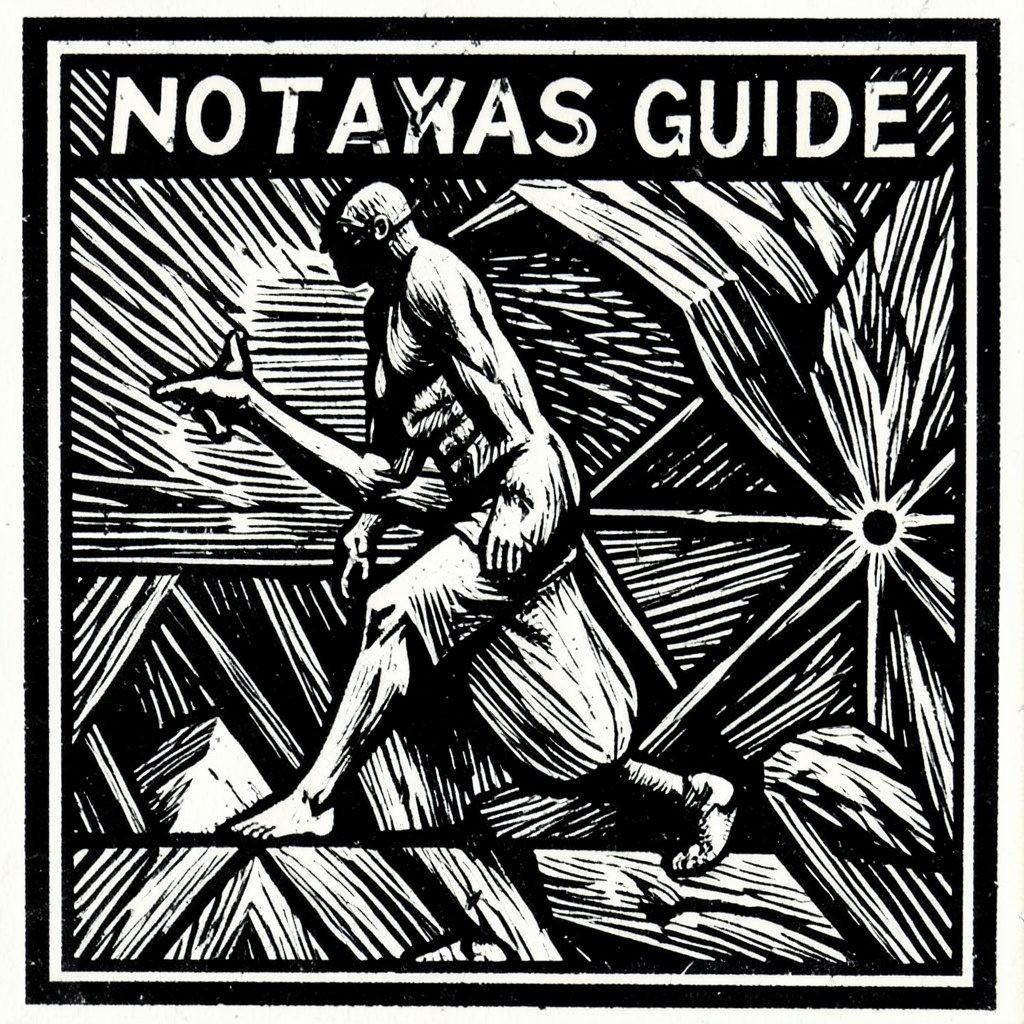 Linocut print of an open book with candlelight in amber and crimson on black, atmospheric.